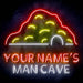 Personalized Ultra-Bright Man Cave LED Sign with Remote (Neon-Style, LED Technology) - Way Up Gifts