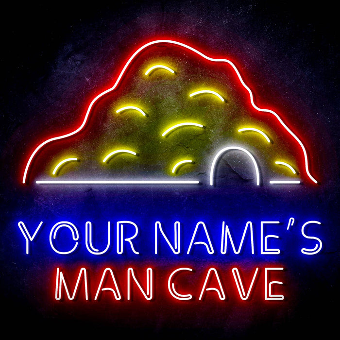 Personalized Ultra-Bright Man Cave LED Sign with Remote (Neon-Style, LED Technology) - Way Up Gifts