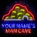 Personalized Ultra-Bright Man Cave LED Sign with Remote (Neon-Style, LED Technology) - Way Up Gifts