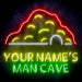 Personalized Ultra-Bright Man Cave LED Sign with Remote (Neon-Style, LED Technology) - Way Up Gifts