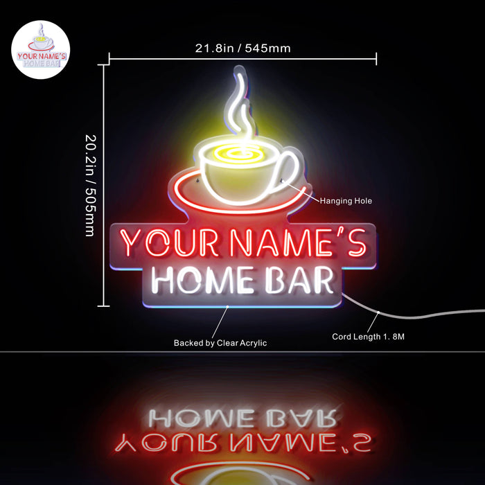 Custom Ultra-Bright Kitchen Coffee Shop LED Sign with Remote (Neon-Style, LED Technology) - Way Up Gifts