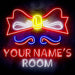 Personalized Ultra-Bright Childrens Girls Room Bedroom LED Sign with Remote (Neon-Style, LED Technology) - Way Up Gifts