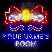 Personalized Ultra-Bright Childrens Girls Room Bedroom LED Sign with Remote (Neon-Style, LED Technology) - LED Gift Works