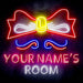 Personalized Ultra-Bright Childrens Girls Room Bedroom LED Sign with Remote (Neon-Style, LED Technology) - Way Up Gifts