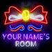 Personalized Ultra-Bright Childrens Girls Room Bedroom LED Sign with Remote (Neon-Style, LED Technology) - Way Up Gifts