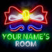 Personalized Ultra-Bright Childrens Girls Room Bedroom LED Sign with Remote (Neon-Style, LED Technology) - Way Up Gifts