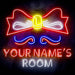 Personalized Ultra-Bright Childrens Girls Room Bedroom LED Sign with Remote (Neon-Style, LED Technology) - Way Up Gifts