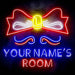 Personalized Ultra-Bright Childrens Girls Room Bedroom LED Sign with Remote (Neon-Style, LED Technology) - Way Up Gifts