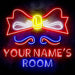 Personalized Ultra-Bright Childrens Girls Room Bedroom LED Sign with Remote (Neon-Style, LED Technology) - Way Up Gifts