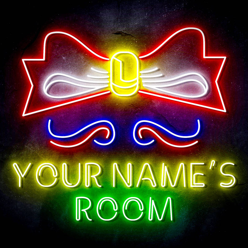 Personalized Ultra-Bright Childrens Girls Room Bedroom LED Sign with Remote (Neon-Style, LED Technology) - LED Gift Works