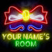 Personalized Ultra-Bright Childrens Girls Room Bedroom LED Sign with Remote (Neon-Style, LED Technology) - Way Up Gifts