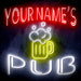 Custom Ultra-Bright Pub Beer Mug Home Bar LED Sign with Remote (Neon-Style, LED Technology) - Way Up Gifts