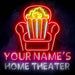 Personalized Ultra-Bright Home Theater Movie Room LED Sign with Remote (Neon-Style, LED Technology) - Way Up Gifts