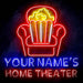 Personalized Ultra-Bright Home Theater Movie Room LED Sign with Remote (Neon-Style, LED Technology) - Way Up Gifts