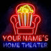 Personalized Ultra-Bright Home Theater Movie Room LED Sign with Remote (Neon-Style, LED Technology) - Way Up Gifts