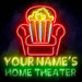 Personalized Ultra-Bright Home Theater Movie Room LED Sign with Remote (Neon-Style, LED Technology) - Way Up Gifts