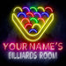Custom Ultra-Bright Pool Billiards Room LED Sign with Remote (Neon-Style, LED Technology) - Way Up Gifts