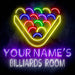 Custom Ultra-Bright Pool Billiards Room LED Sign with Remote (Neon-Style, LED Technology) - Way Up Gifts