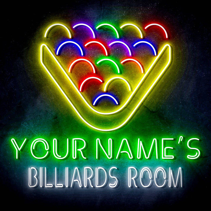Custom Ultra-Bright Pool Billiards Room LED Sign with Remote (Neon-Style, LED Technology) - Way Up Gifts