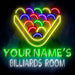 Custom Ultra-Bright Pool Billiards Room LED Sign with Remote (Neon-Style, LED Technology) - Way Up Gifts