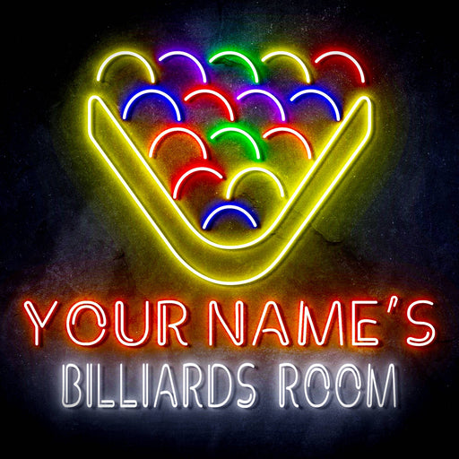 Custom Ultra-Bright Pool Billiards Room LED Sign with Remote (Neon-Style, LED Technology) - Way Up Gifts
