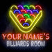 Custom Ultra-Bright Pool Billiards Room LED Sign with Remote (Neon-Style, LED Technology) - Way Up Gifts