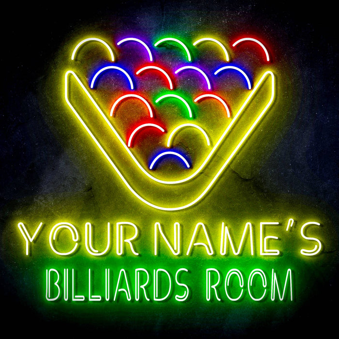 Custom Ultra-Bright Pool Billiards Room LED Sign with Remote (Neon-Style, LED Technology) - Way Up Gifts
