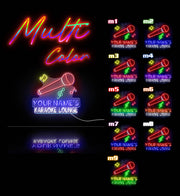 Custom Ultra-Bright Karaoke Bar Lounge LED Sign with Remote (Neon-Style, LED Technology) - LED Gift Works