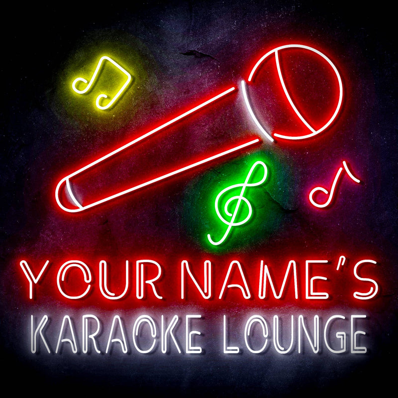 Custom Ultra-Bright Karaoke Bar Lounge LED Sign with Remote (Neon-Style, LED Technology) - LED Gift Works