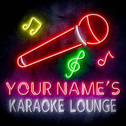 Custom Ultra-Bright Karaoke Bar Lounge LED Sign with Remote (Neon-Style, LED Technology) - LED Gift Works