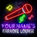 Custom Ultra-Bright Karaoke Bar Lounge LED Sign with Remote (Neon-Style, LED Technology) - Way Up Gifts