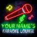 Custom Ultra-Bright Karaoke Bar Lounge LED Sign with Remote (Neon-Style, LED Technology) - Way Up Gifts