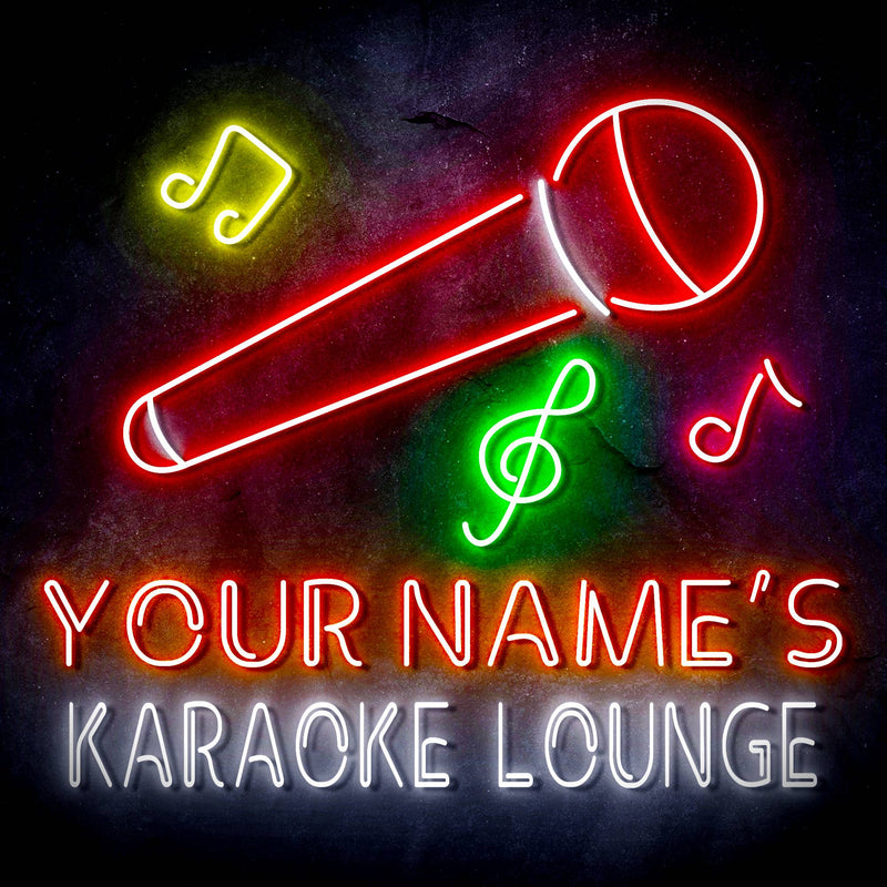 Custom Ultra-Bright Karaoke Bar Lounge LED Sign with Remote (Neon-Style, LED Technology) - LED Gift Works
