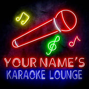 Custom Ultra-Bright Karaoke Bar Lounge LED Sign with Remote (Neon-Style, LED Technology) - LED Gift Works