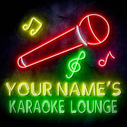 Custom Ultra-Bright Karaoke Bar Lounge LED Sign with Remote (Neon-Style, LED Technology) - LED Gift Works