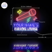 Custom Ultra-Bright Karaoke Bar Lounge LED Sign with Remote (Neon-Style, LED Technology) - LED Gift Works
