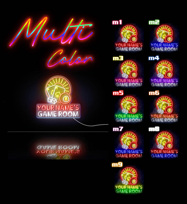 Personalized Ultra-Bright Game Room LED Sign with Remote (Neon-Style, LED Technology) - Way Up Gifts