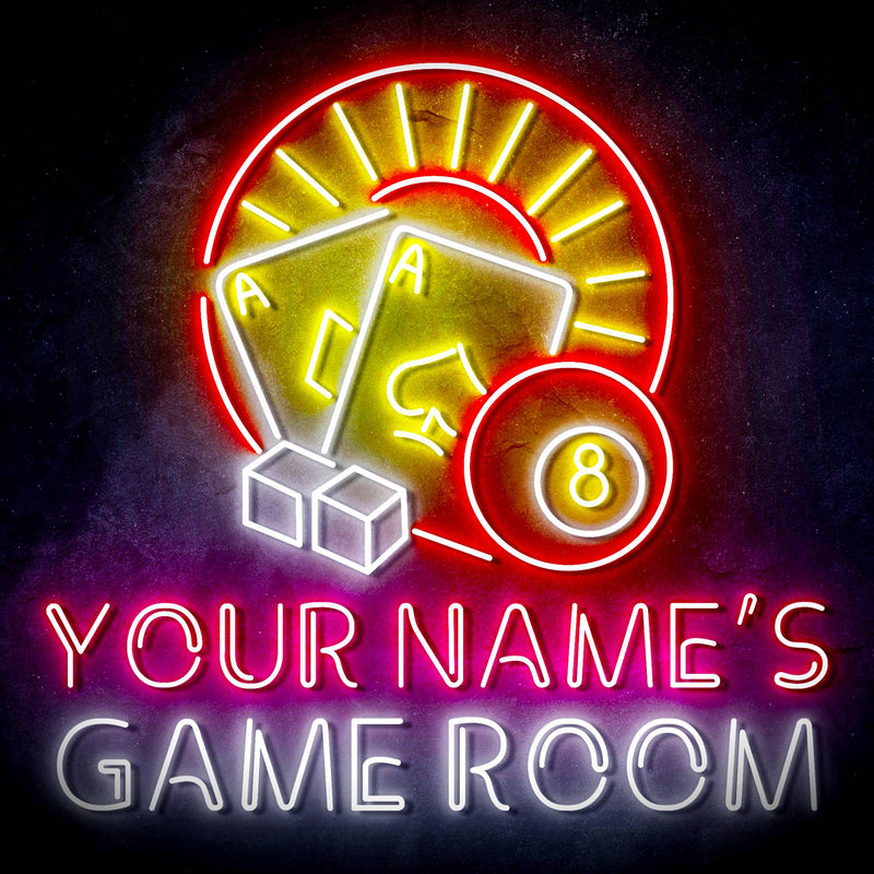 Personalized Ultra-Bright Game Room LED Sign with Remote (Neon-Style, LED Technology) - LED Gift Works