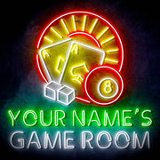 Personalized Ultra-Bright Game Room LED Sign with Remote (Neon-Style, LED Technology) - LED Gift Works