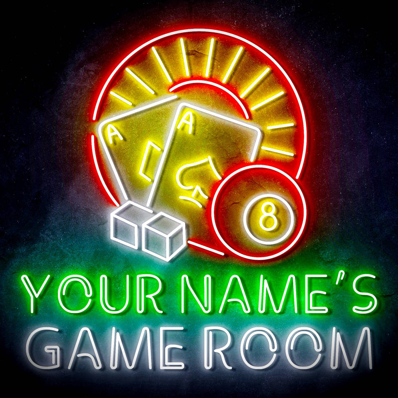 Personalized Ultra-Bright Game Room LED Sign with Remote (Neon-Style, LED Technology) - LED Gift Works