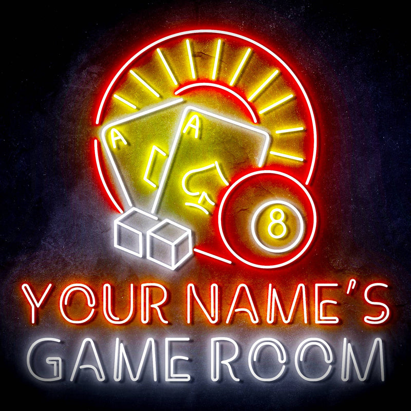 Personalized Ultra-Bright Game Room LED Sign with Remote (Neon-Style, LED Technology) - LED Gift Works