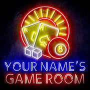 Personalized Ultra-Bright Game Room LED Sign with Remote (Neon-Style, LED Technology) - LED Gift Works