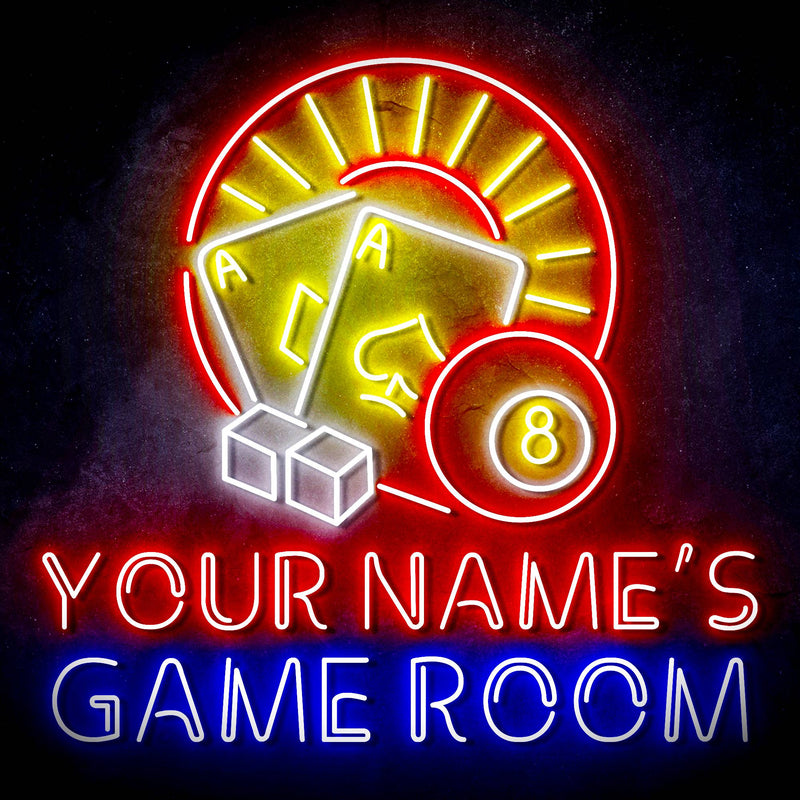 Personalized Ultra-Bright Game Room LED Sign with Remote (Neon-Style, LED Technology) - LED Gift Works