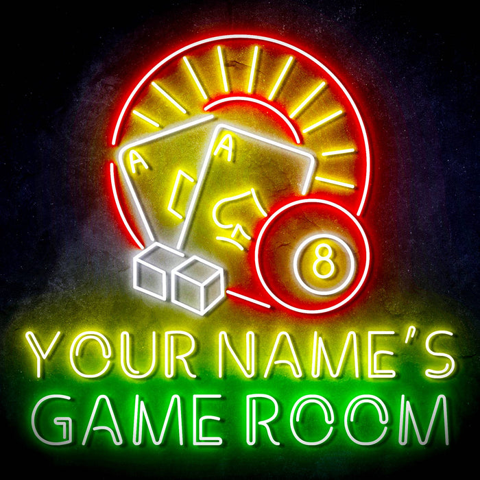 Personalized Ultra-Bright Game Room LED Sign with Remote (Neon-Style, LED Technology) - Way Up Gifts