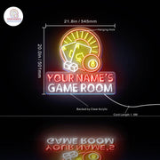 Personalized Ultra-Bright Game Room LED Sign with Remote (Neon-Style, LED Technology) - LED Gift Works