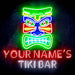Personalized Ultra-Bright Tiki Bar LED Sign with Remote (Neon-Style, LED Technology) - Way Up Gifts