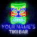 Personalized Ultra-Bright Tiki Bar LED Sign with Remote (Neon-Style, LED Technology) - Way Up Gifts
