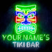 Personalized Ultra-Bright Tiki Bar LED Sign with Remote (Neon-Style, LED Technology) - Way Up Gifts