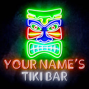 Personalized Ultra-Bright Tiki Bar LED Sign with Remote (Neon-Style, LED Technology) - LED Gift Works