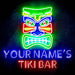 Personalized Ultra-Bright Tiki Bar LED Sign with Remote (Neon-Style, LED Technology) - Way Up Gifts